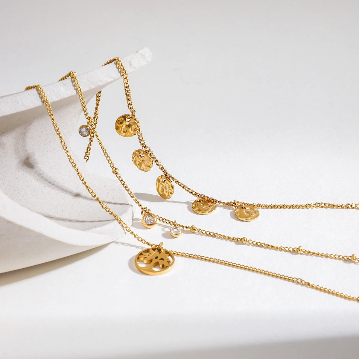 Tree of Life Necklace Stack