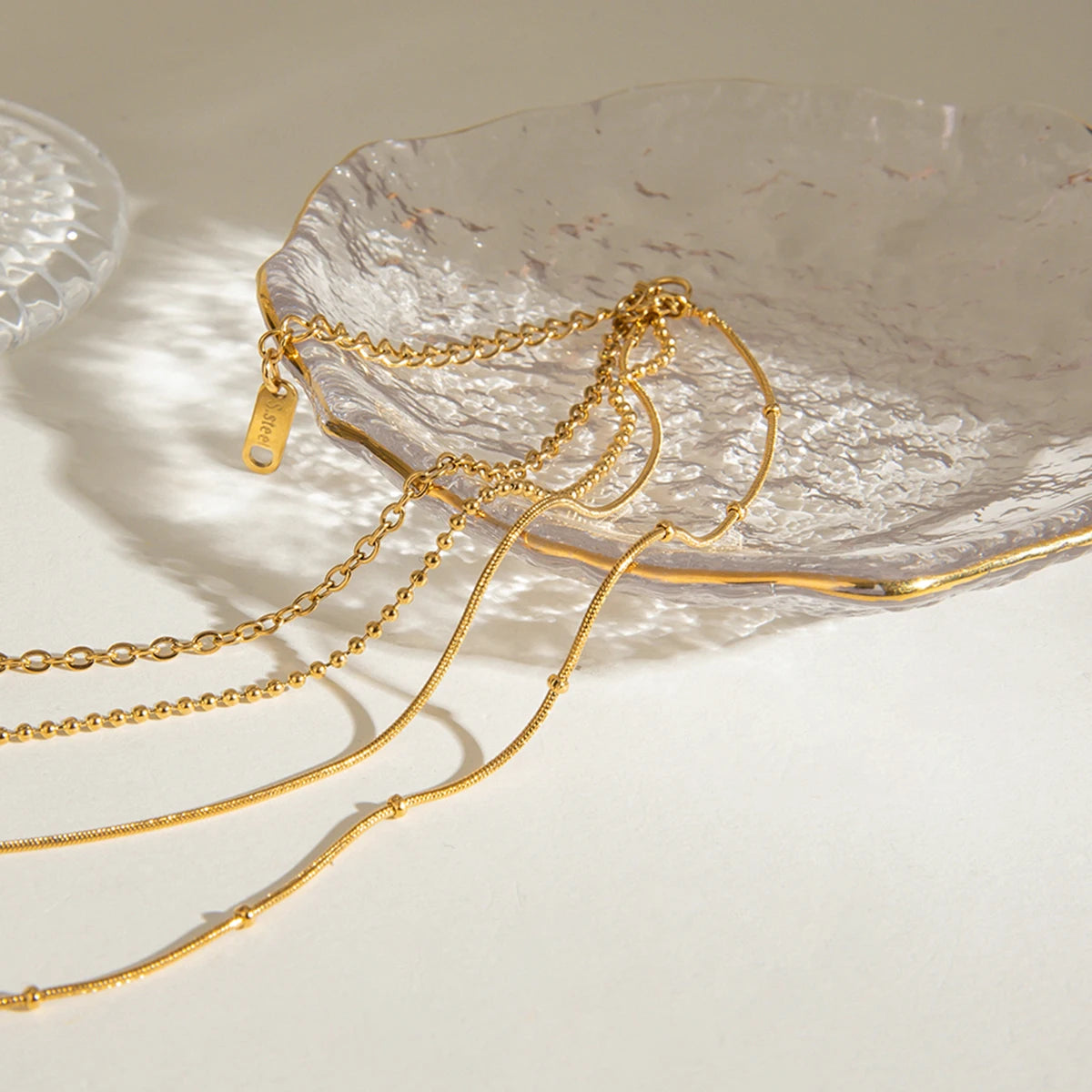 Four Layer Snake Chain Necklace