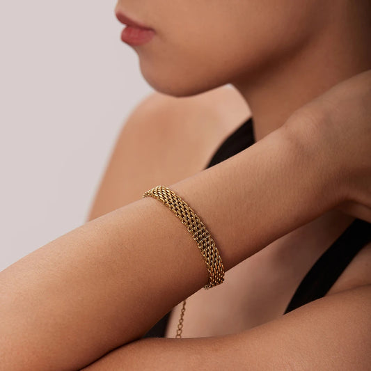 Gold Rope Chain Bracelet