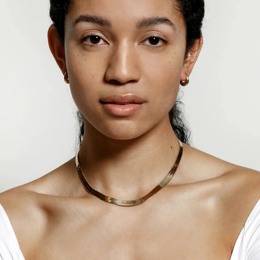 Gold Plated Snake Chain Necklace