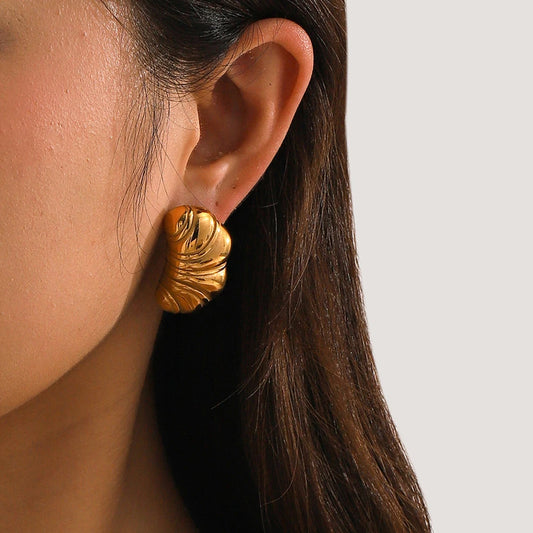 Croissant Texture Earrings