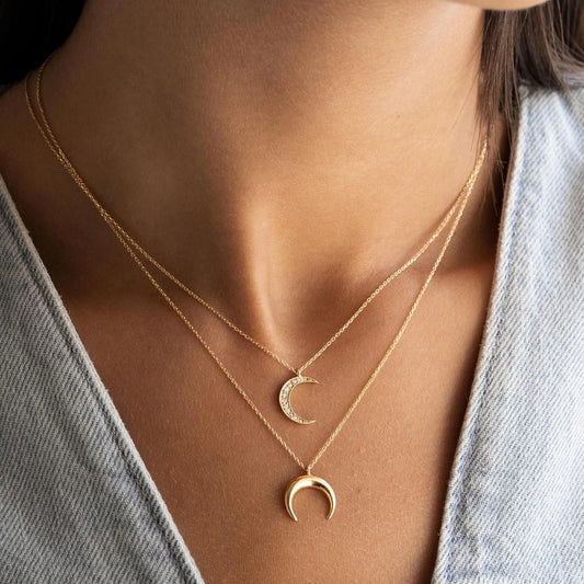 Half Moon Pendant Necklace/Bracelet Collection