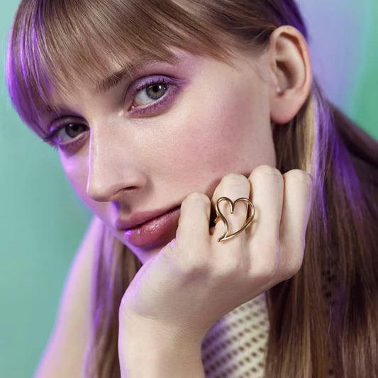 Open Love Heart Ring