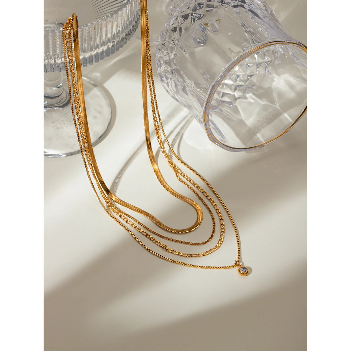 Four Layers Chain Necklace