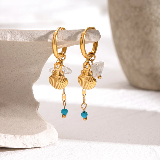 Shell x Gem Earrings