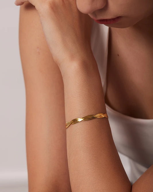 Gold Snake Chain Bracelet