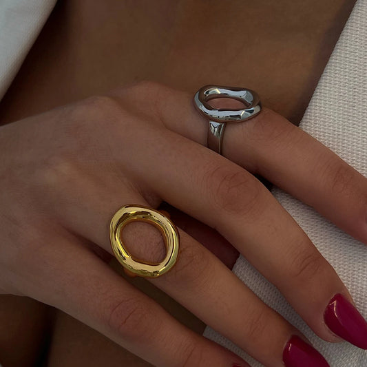 Hollow Oval Ring