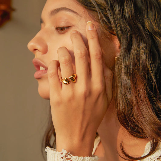 Double Heart Ring